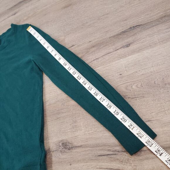 Banana Republic Italian Yarn Filpucci Merino Wool Cashmere Sweater M Green - Picture 9 of 11